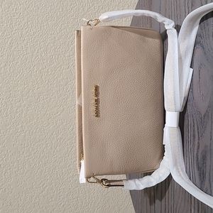 Michael Kors LG Triple GSST XBody Leather Bisque